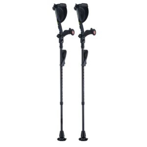 Muletas para adultos Ergobaum Carbon Fiber Black Mamba (par)