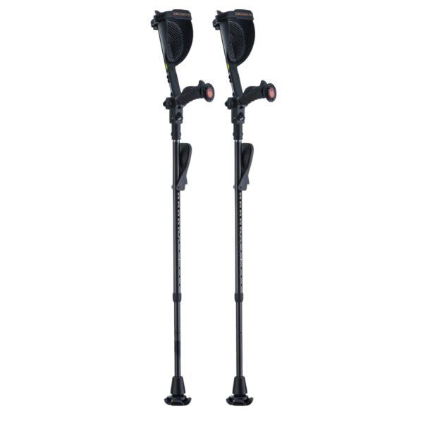 Muletas para adultos Ergobaum Carbon Fiber Black Mamba (par)